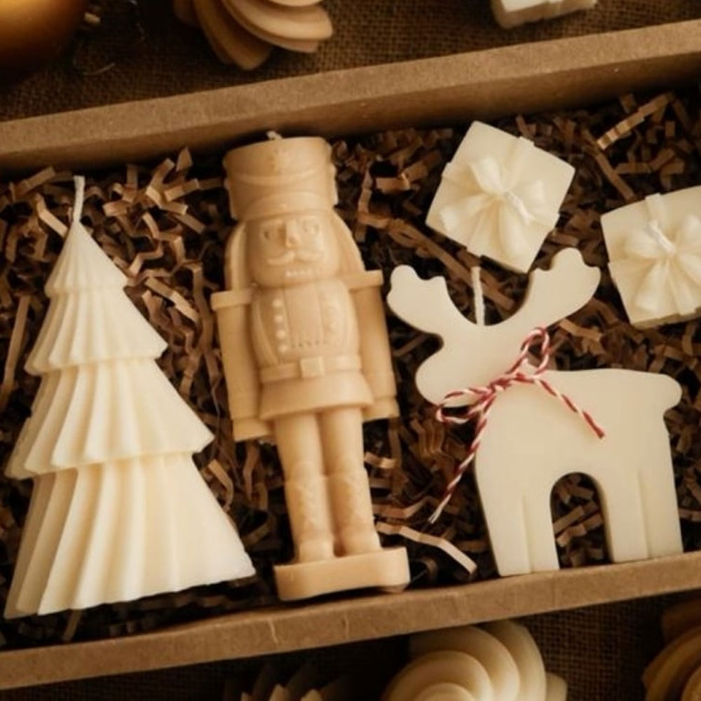 Candle Containers - Walnoot Soldaat Kaars Siliconen Mal Taper