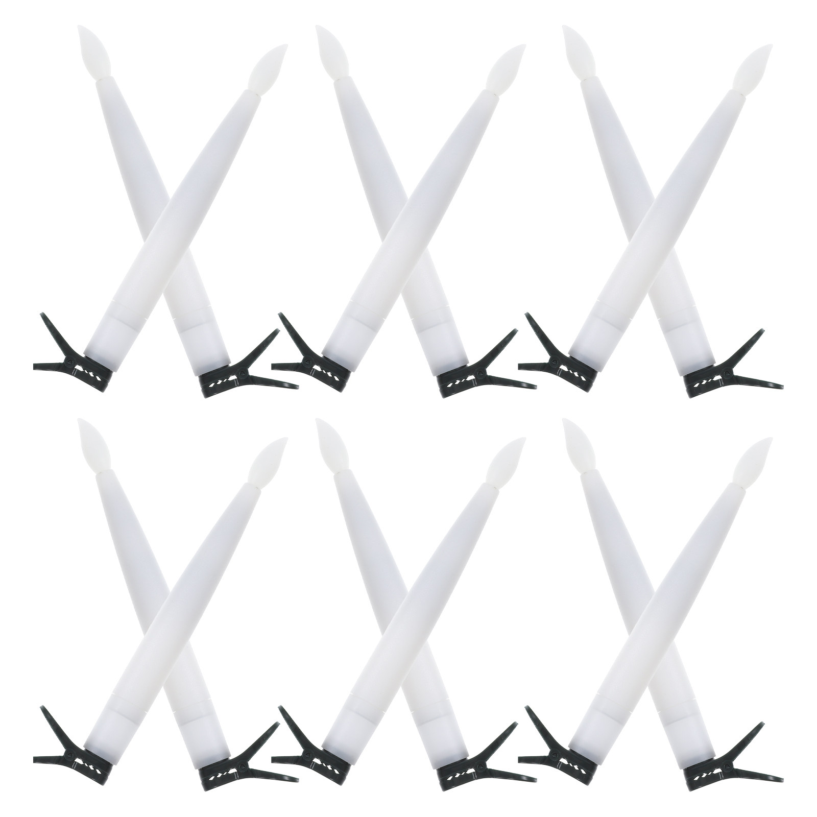 Paraffin Wax - 12 sets LED-decoratielampjes, warmwit, zonder vlam,