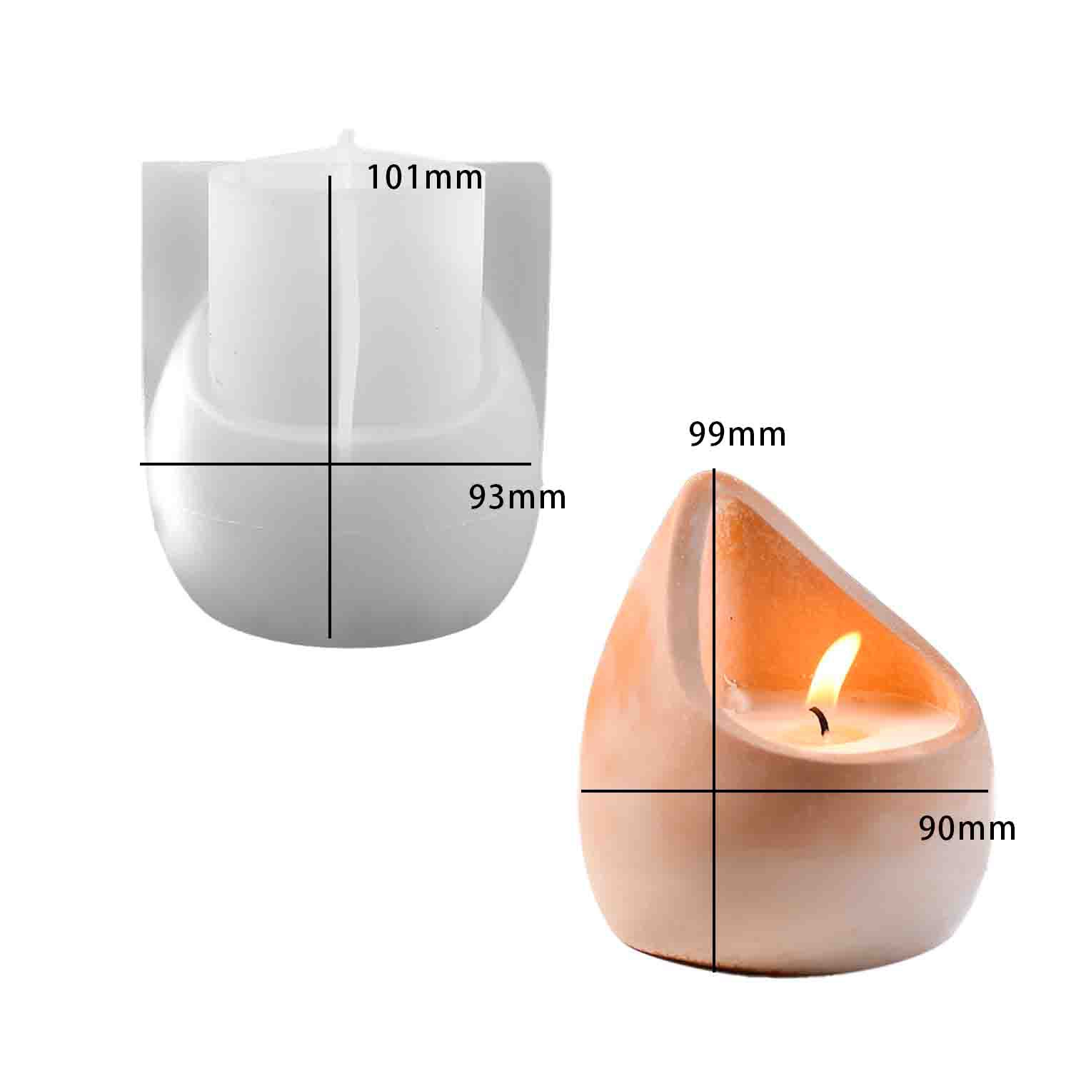 Candle Containers - DIY epoxyhars mal waterdruppel aroma kaarsenhouder