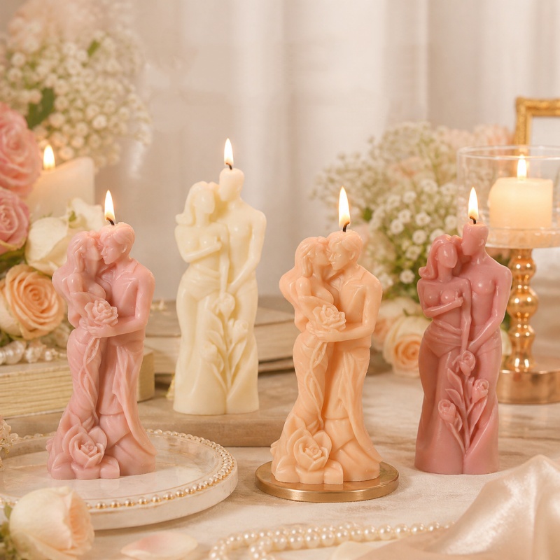 Candle Making Kit - DIY Paar Aromatherapie Kaarsenmaakset Siliconen Mal