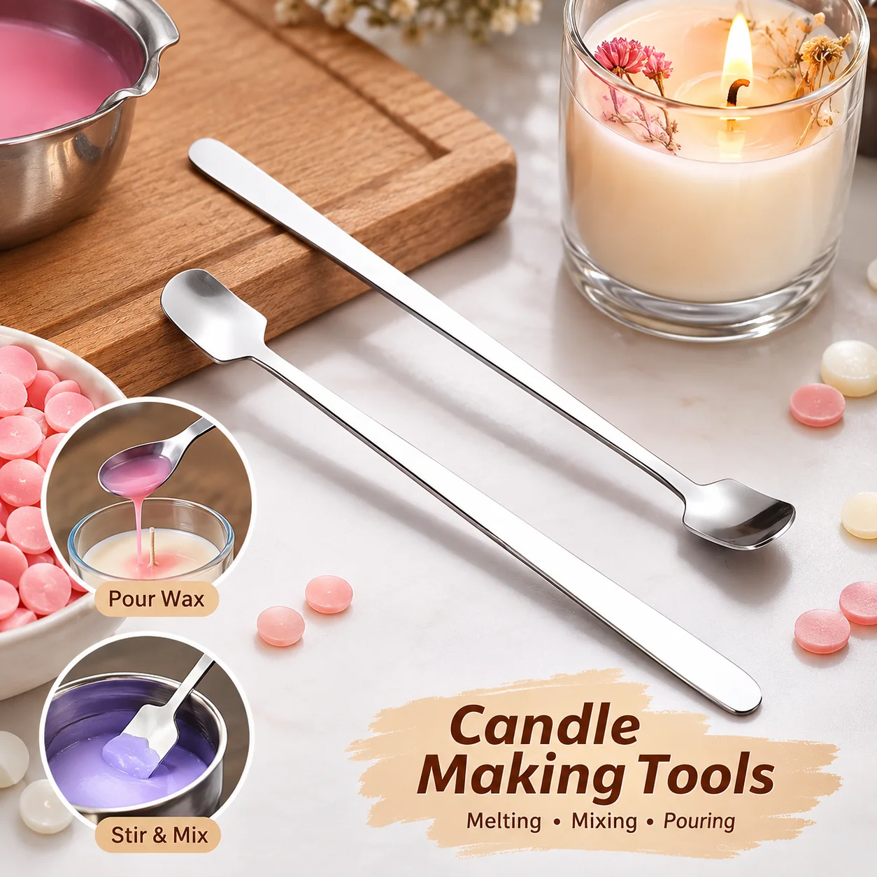 1/2 STUKS RVS Kaarsenmaak Lepe - Candle Making Kit recensie en prijs