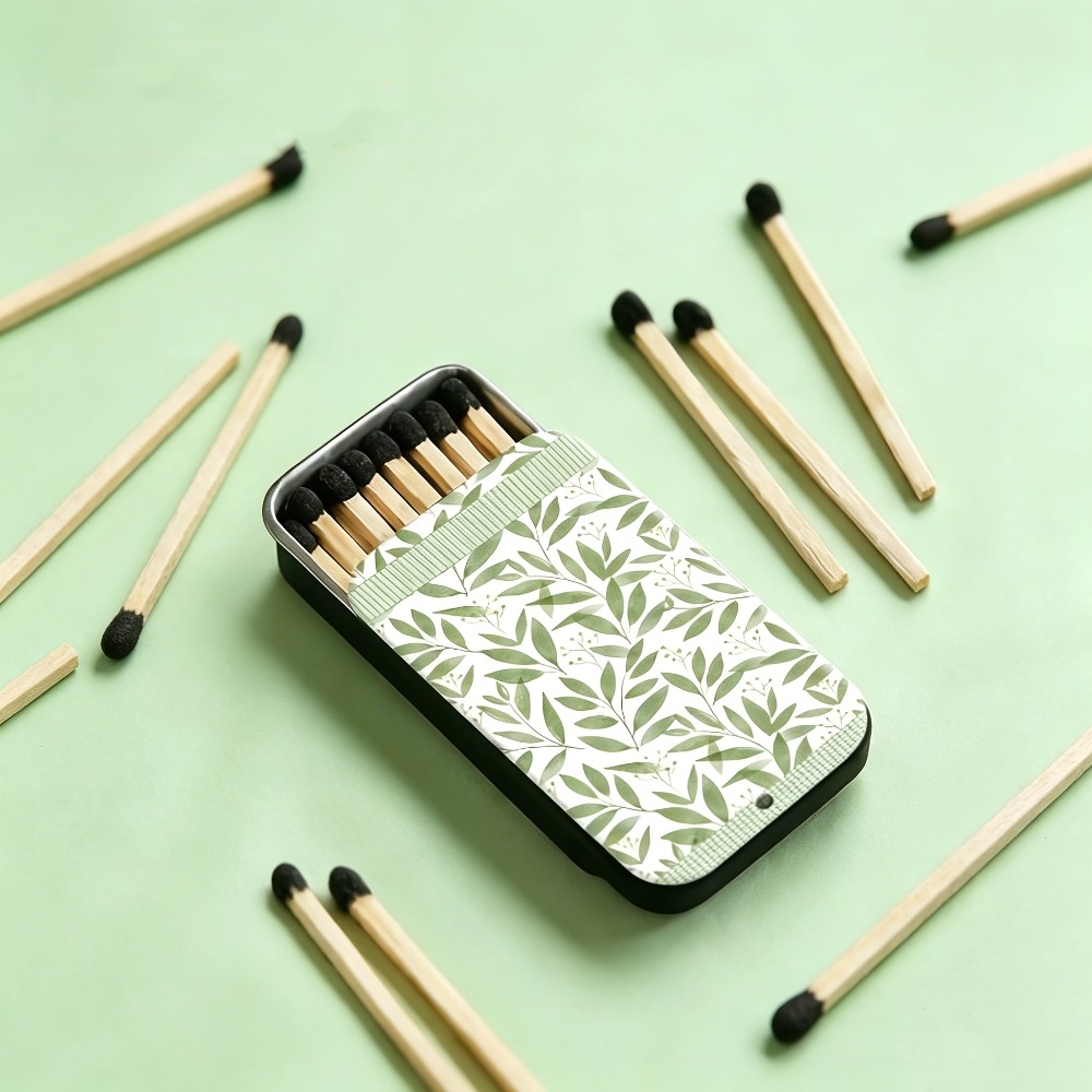 Groene bladmotief blikjes met  - Candle Lighter recensie en prijs
