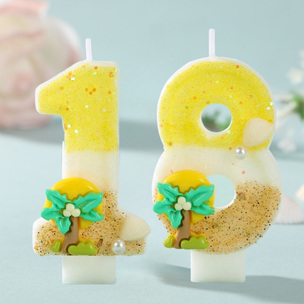 Nieuwe Nummer Cake Kaars Kokos - Paraffin Wax recensie en prijs