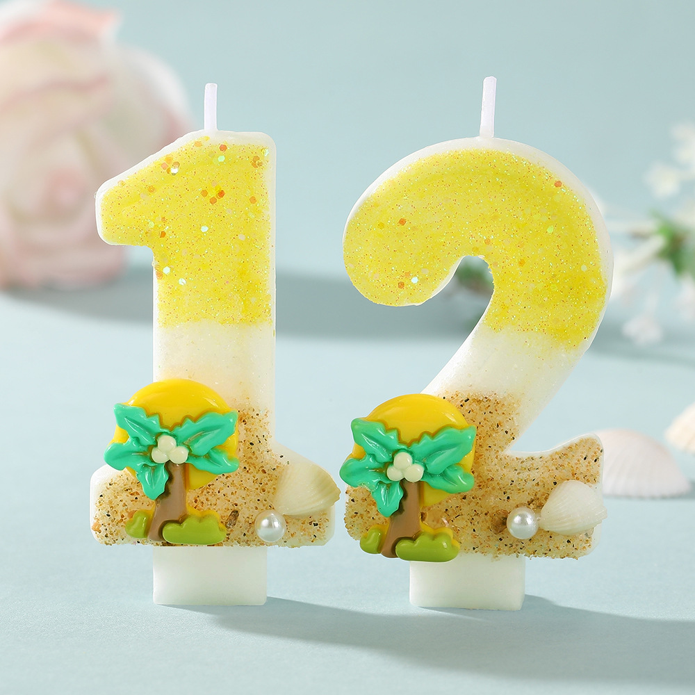 Nieuwe Nummer Cake Kaars Kokos - Paraffin Wax recensie en prijs