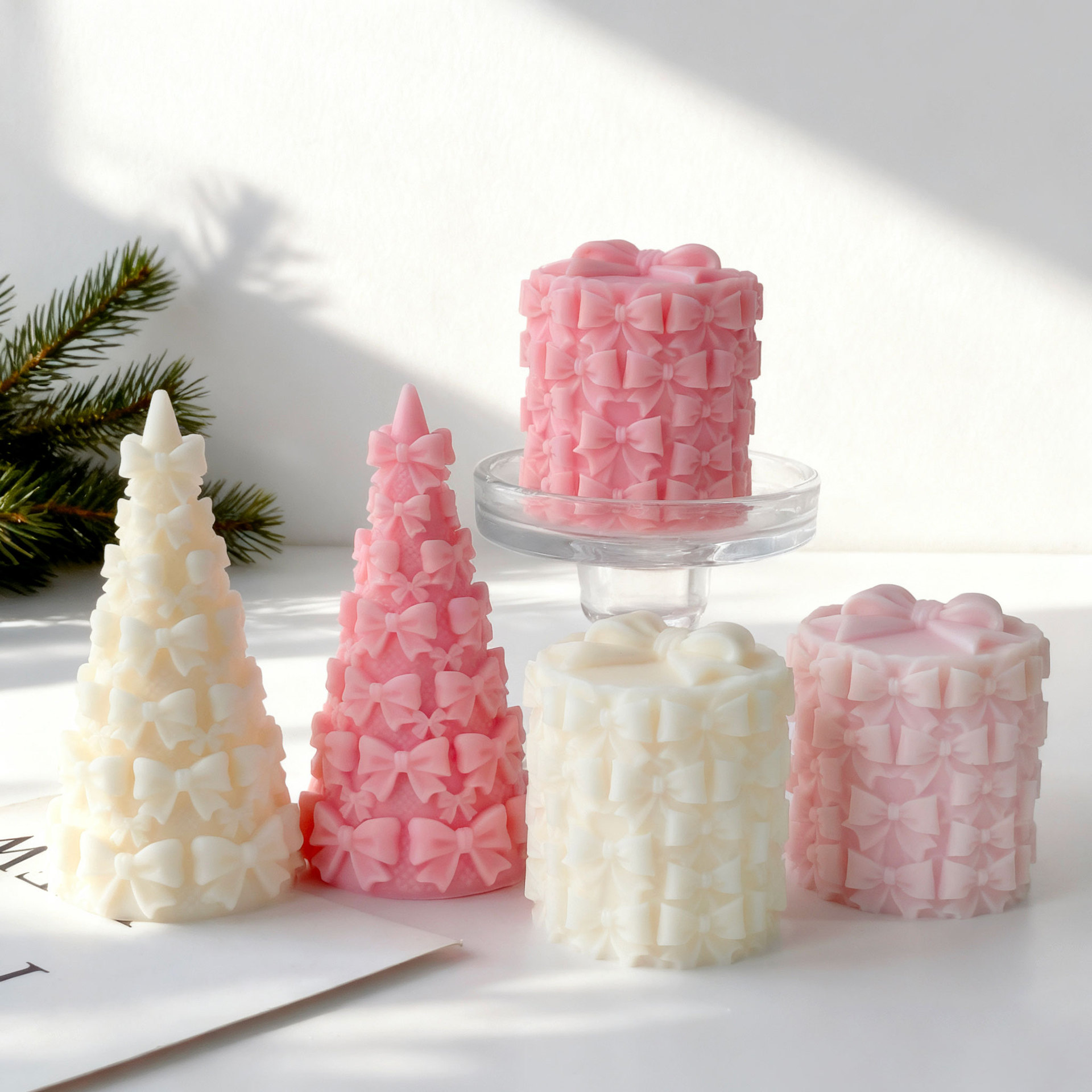 3D vlinderdas kerstboom gesche - Candle Containers recensie en prijs