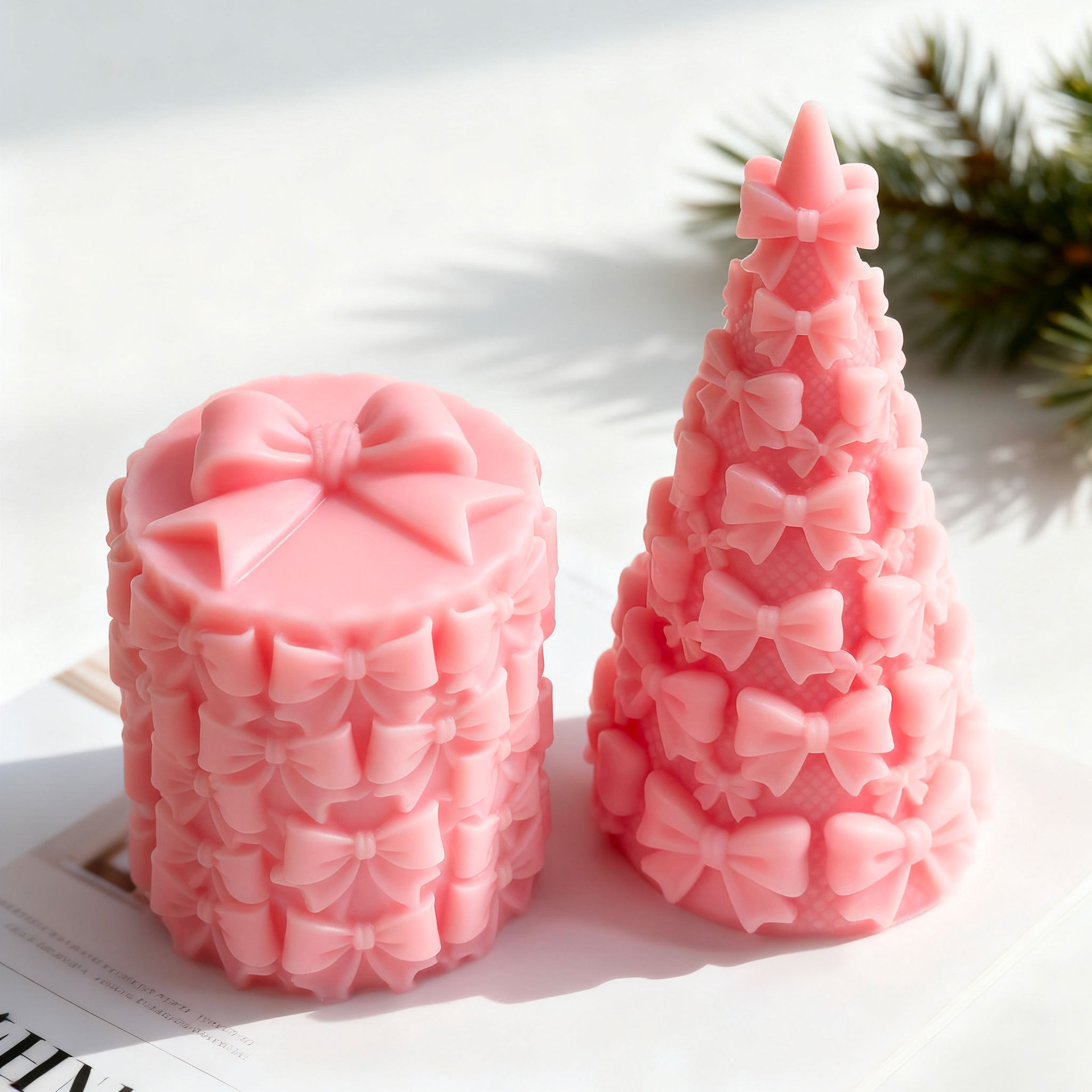 3D vlinderdas kerstboom gesche - Candle Containers recensie en prijs