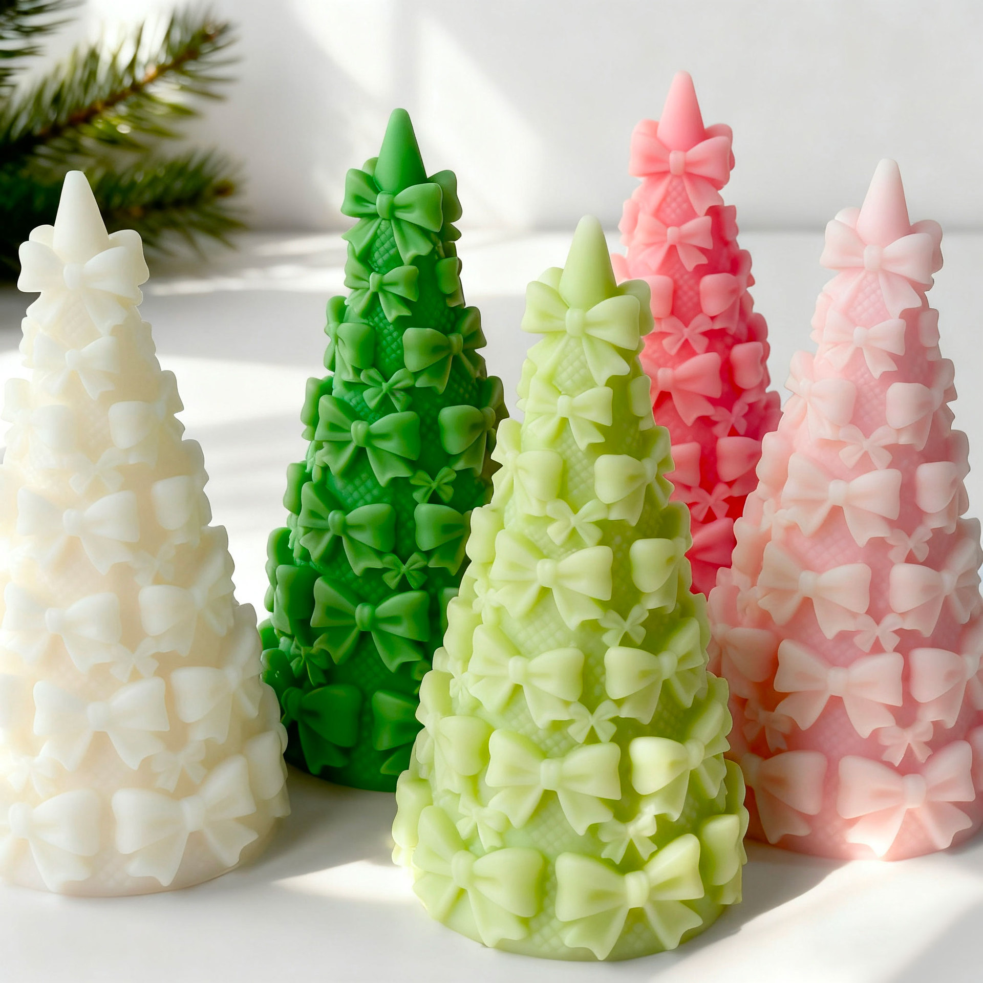 3D vlinderdas kerstboom gesche - Candle Containers recensie en prijs