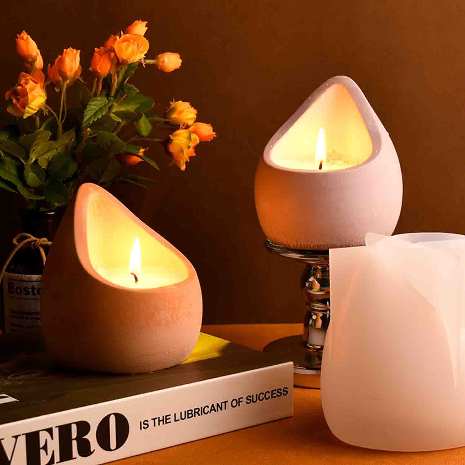 DIY epoxyhars mal waterdruppel - Candle Containers recensie en prijs