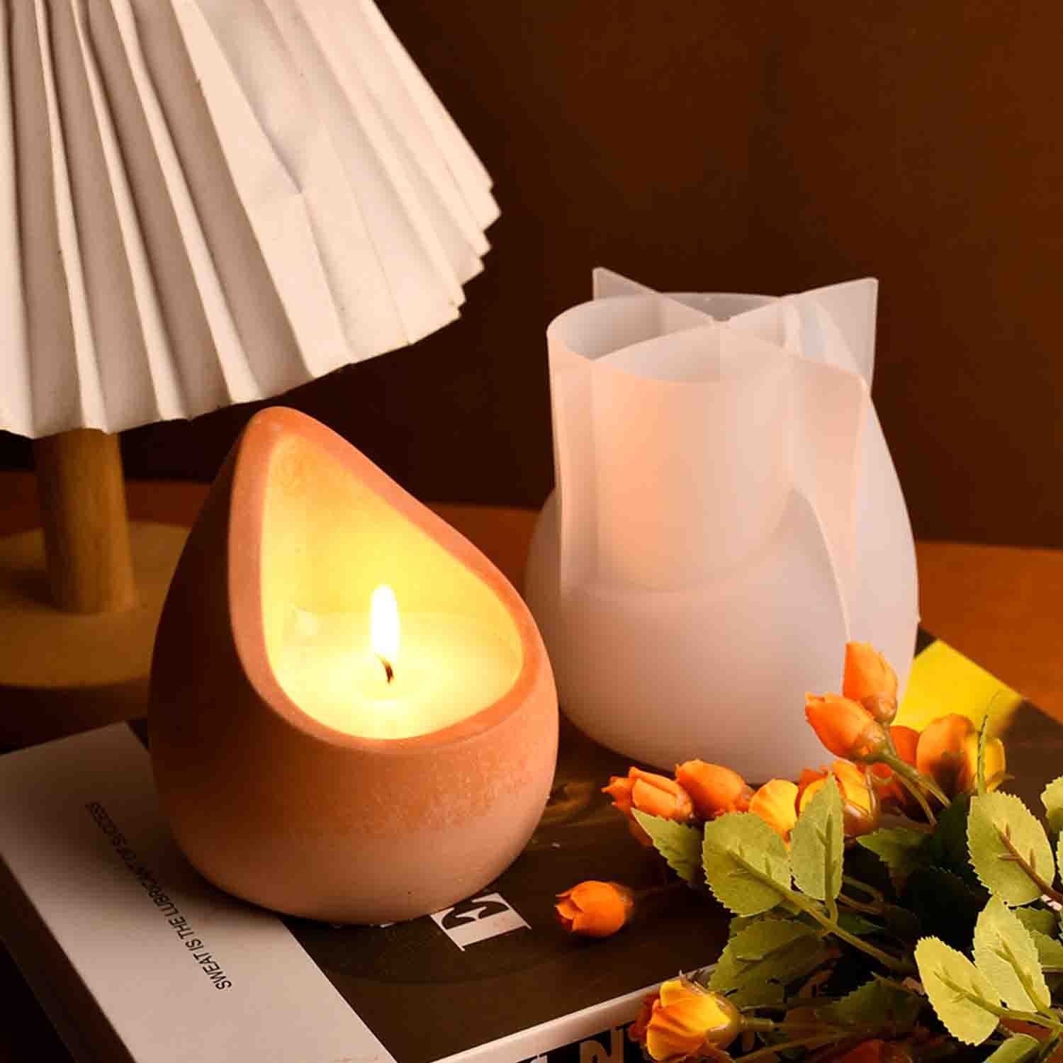 DIY epoxyhars mal waterdruppel - Candle Containers recensie en prijs