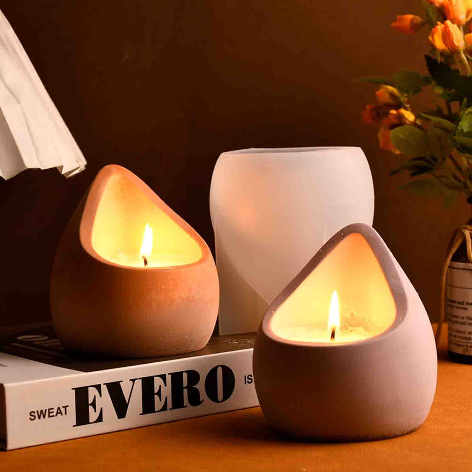 DIY epoxyhars mal waterdruppel - Candle Containers recensie en prijs