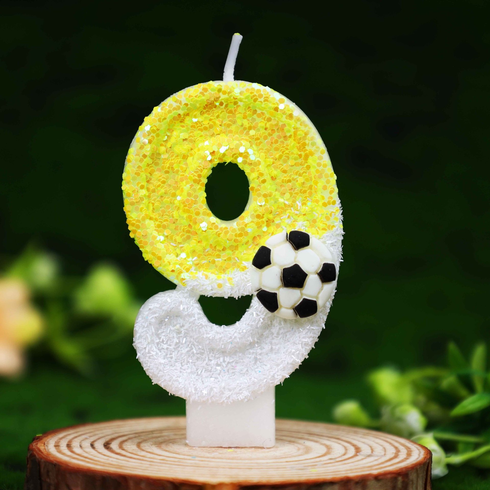 Geel-witte pailletten sport vo - Silk Candle recensie en prijs