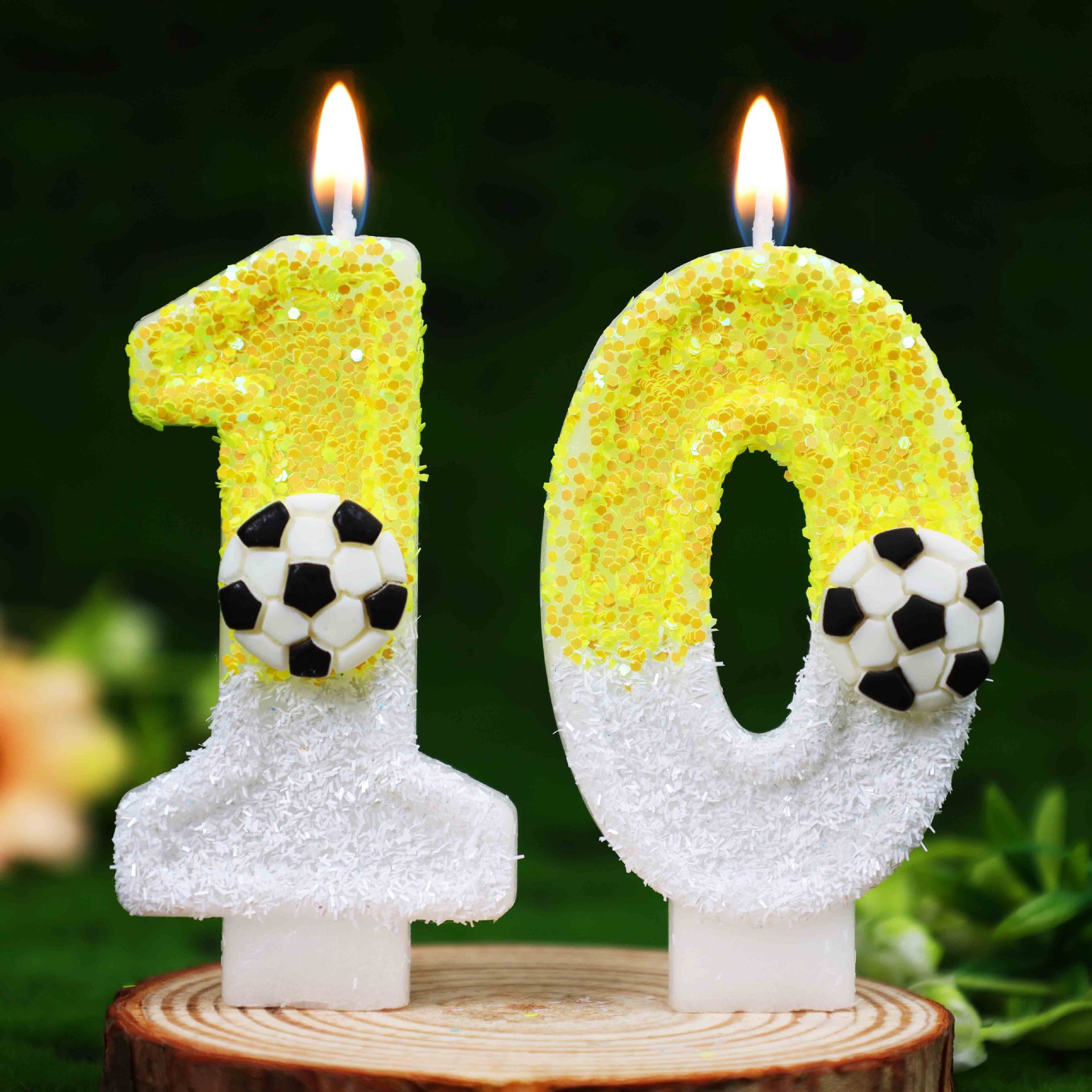 Geel-witte pailletten sport vo - Silk Candle recensie en prijs