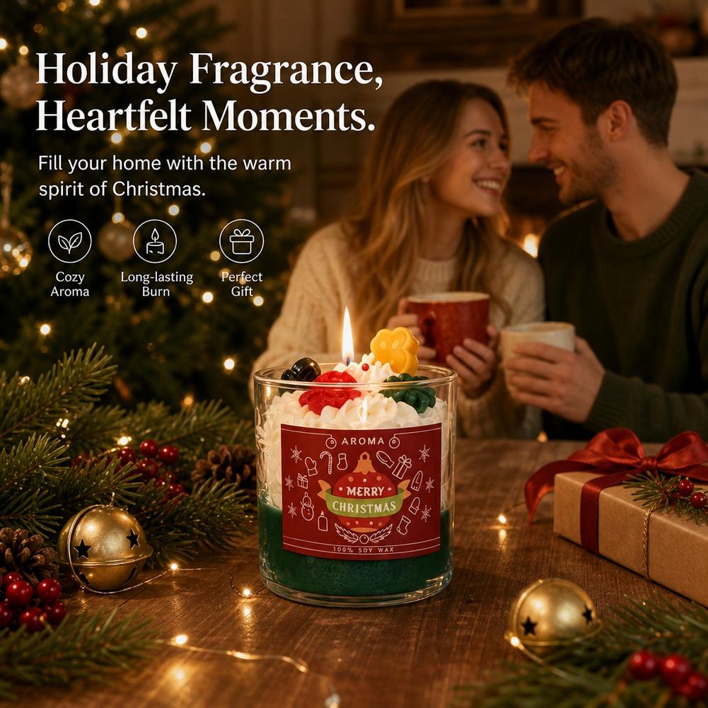 Kerstgeurkaars glazen beker so - Soy Wax recensie en prijs