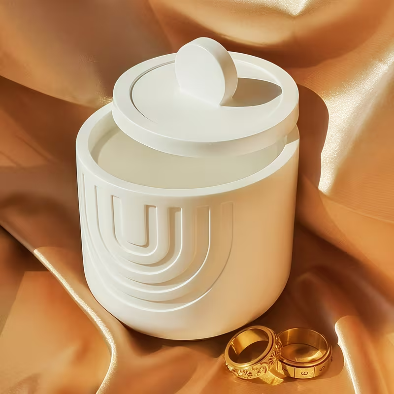 U-vormige gestreepte beker sil - Candle Molds recensie en prijs