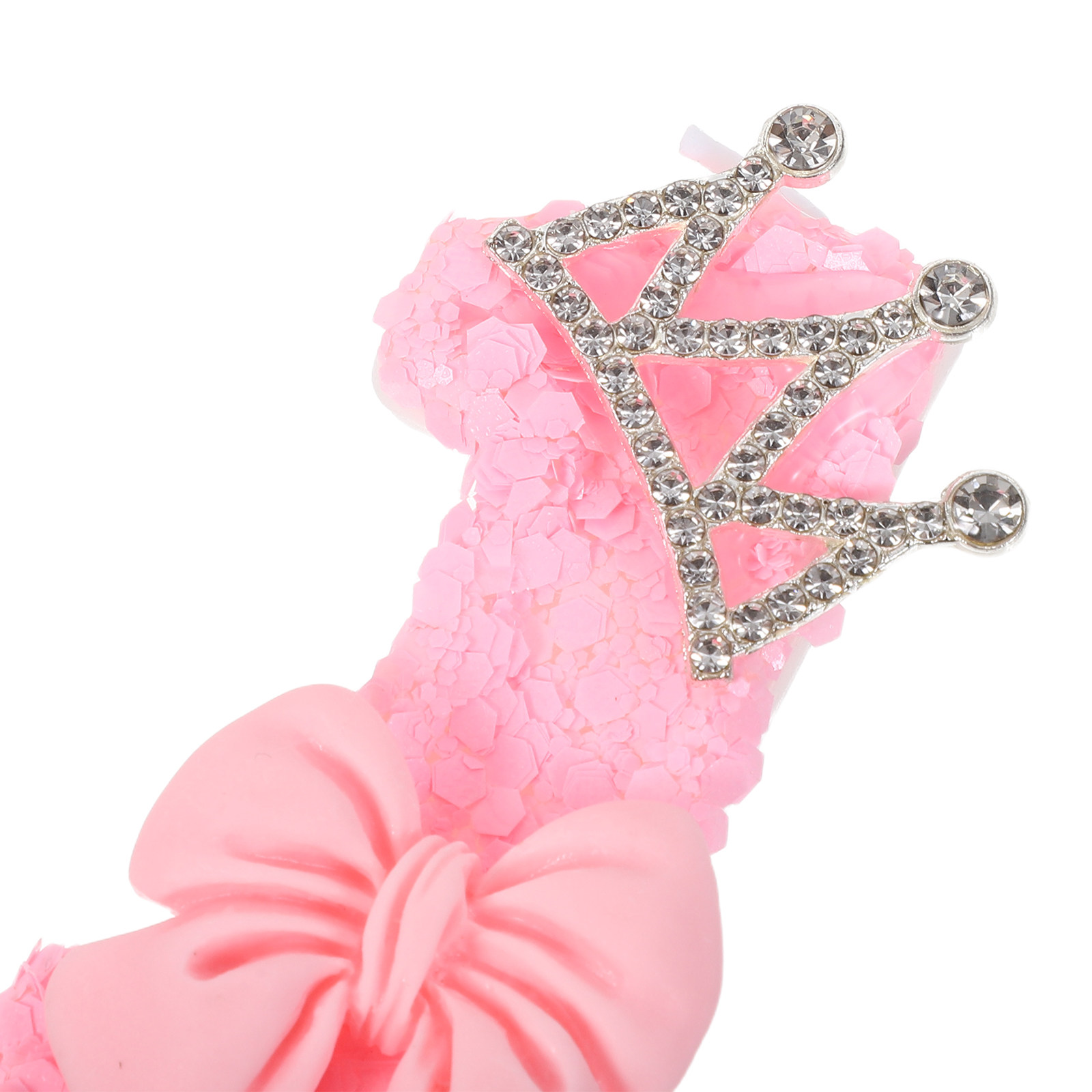 Roze taarttopper met strik en  - Soy Wax recensie en prijs