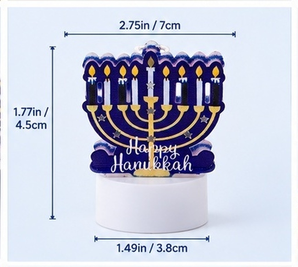 IJzeren LED-vlamloze Hanukkah- - Paraffin Wax recensie en prijs